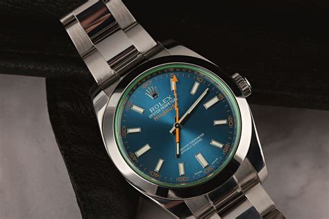 rolex milgauss blue review.